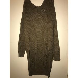 Oversized knitted sweater